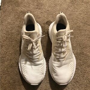 adidas Women's Athletic Lace-Up Sneakers in Cream/White